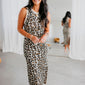 Leopard Print Midi Dress