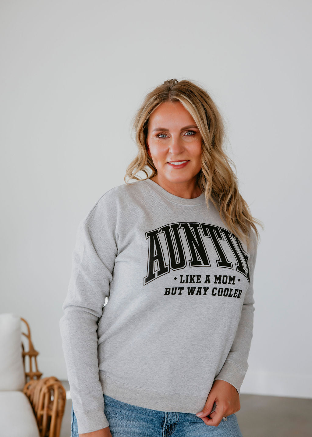 Auntie Varsity Graphic Crew