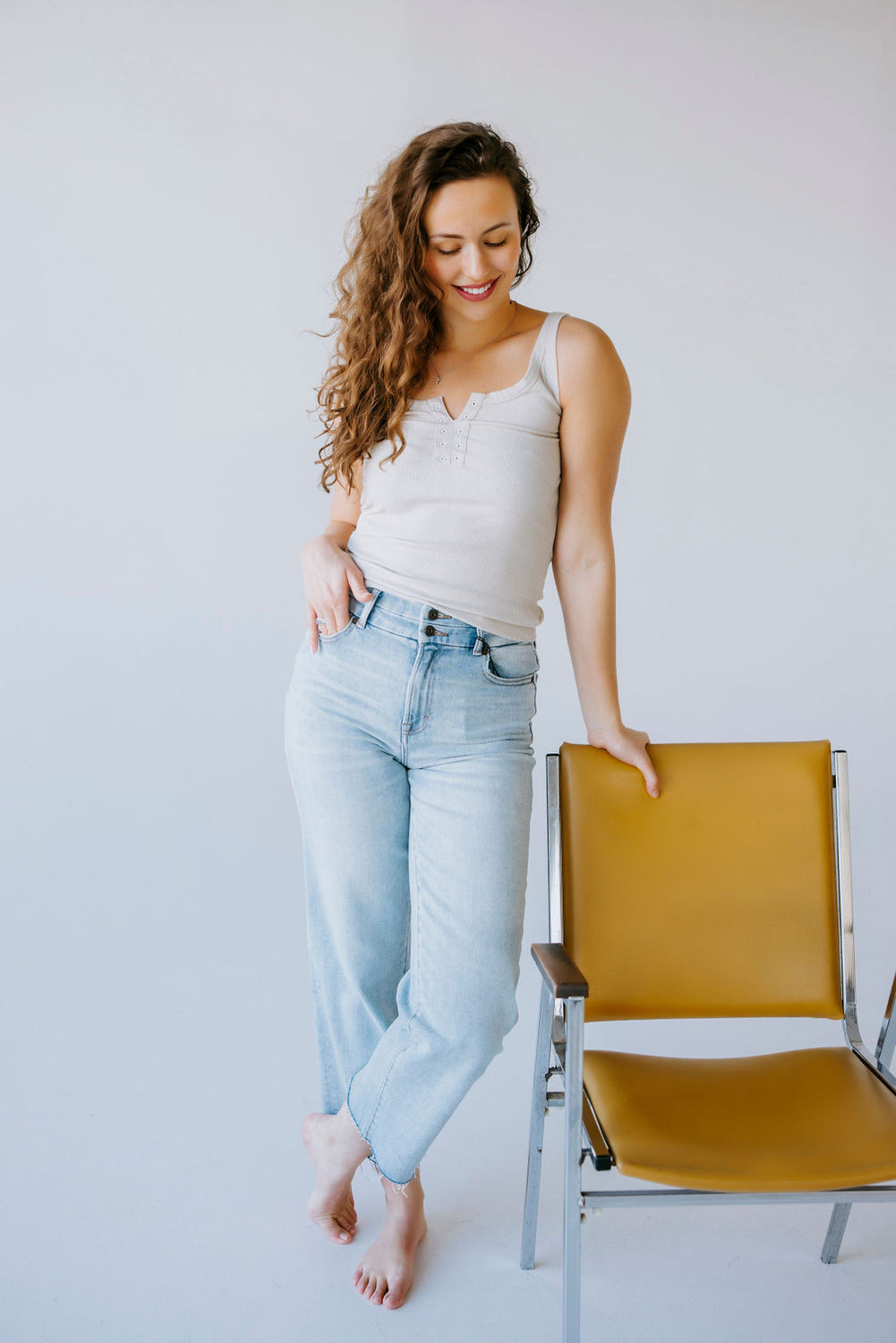 Tessa Eyelet Tank by Lily & Lottie