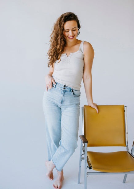Tessa Eyelet Tank by Lily & Lottie