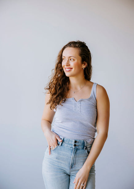 Tessa Eyelet Tank by Lily & Lottie