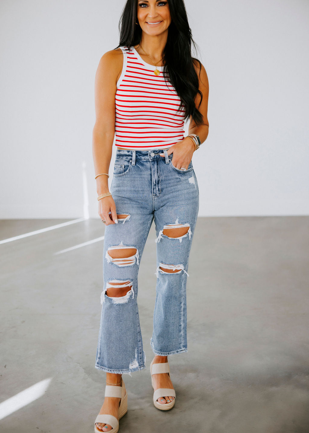 Sheldon Petra Crop Flare Jeans