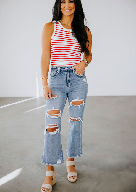 Sheldon Petra Crop Flare Jeans